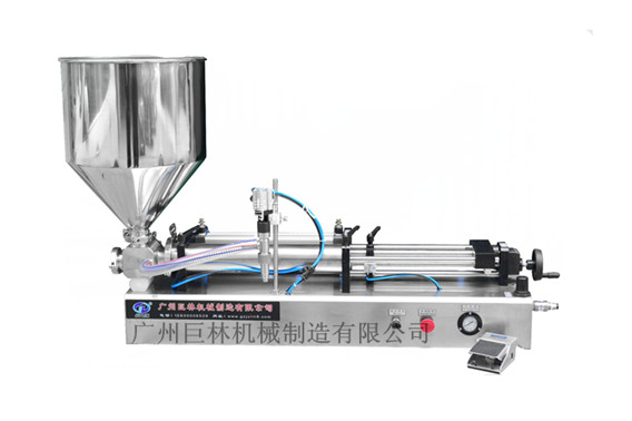 GF-1000半自動帶桶膏體灌裝機(jī)    
